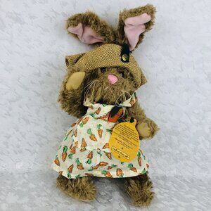 The Brass Button Collectables Vintage 1997 Original “Flora” Plush 14” Hare NWT